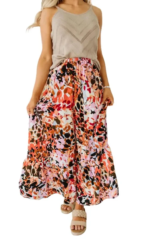 Darlene Skirt In Cheetah Print