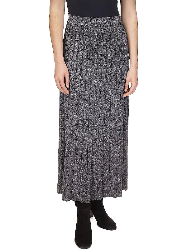 Womens Textured Long Maxi Skirt