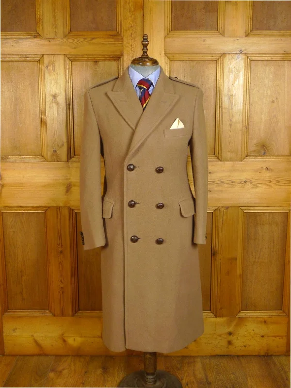 24/1041 superb vintage heavyweight aquascutum long-line british warm overcoat 40 regular