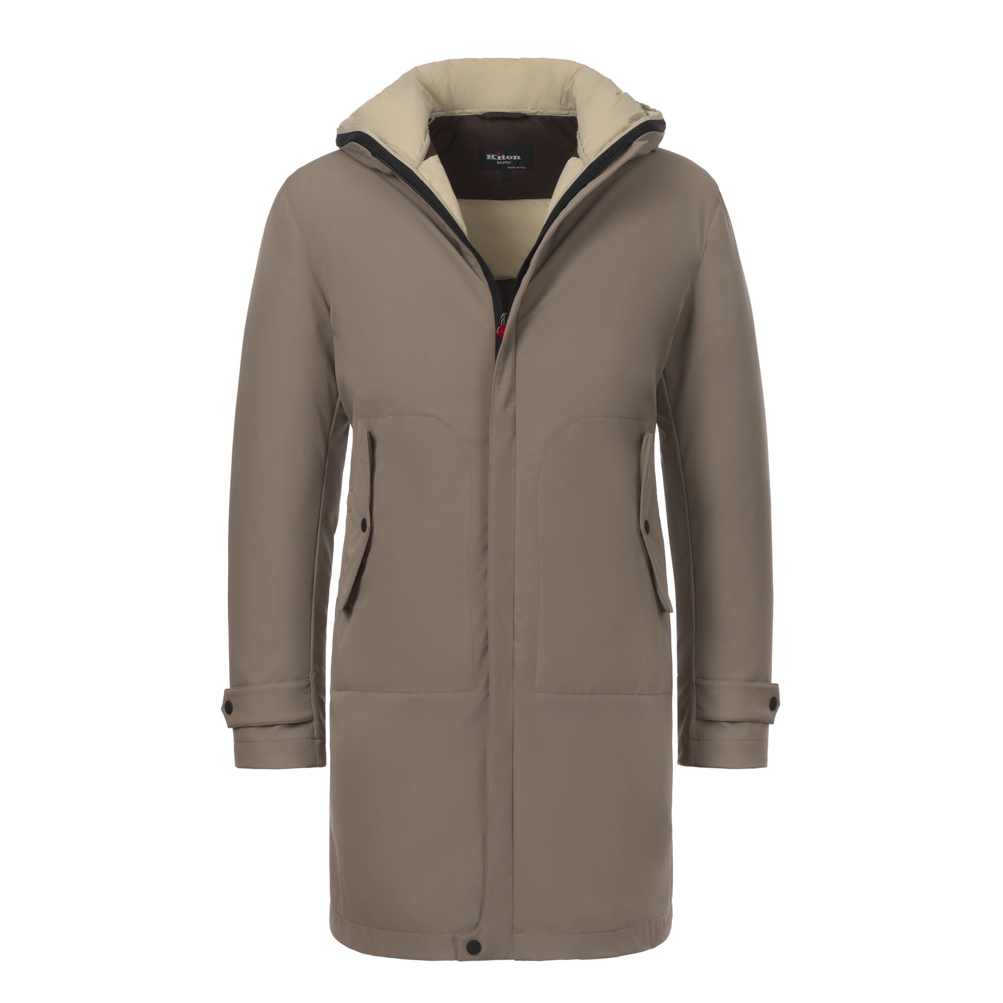 Hooded Hybrid Coat in Grey