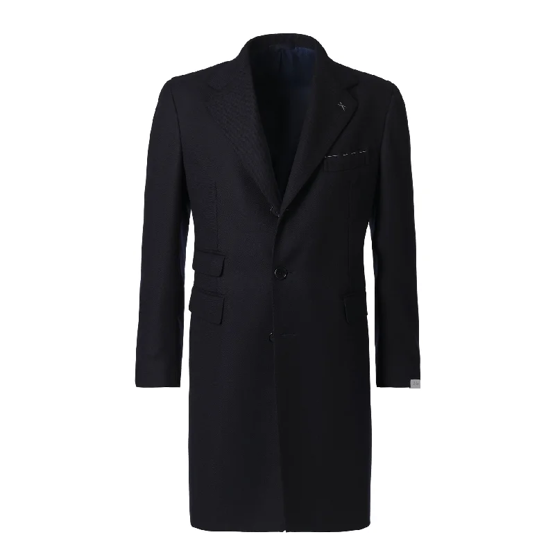 Single-Breasted Virgin Wool Coat