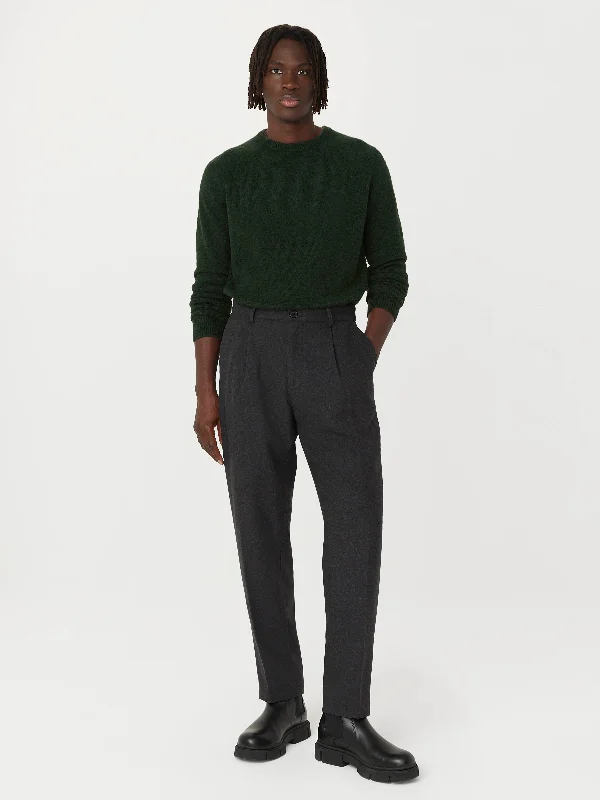 The Seawool® Boucle Sweater in Forest Green