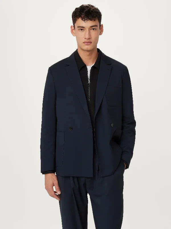 The Double Breasted Jacket in Deep Blue