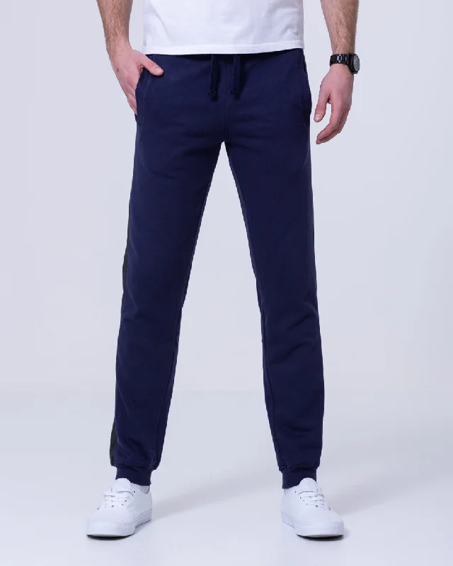 2t Colin Striped Regular Fit Tall Joggers (navy)