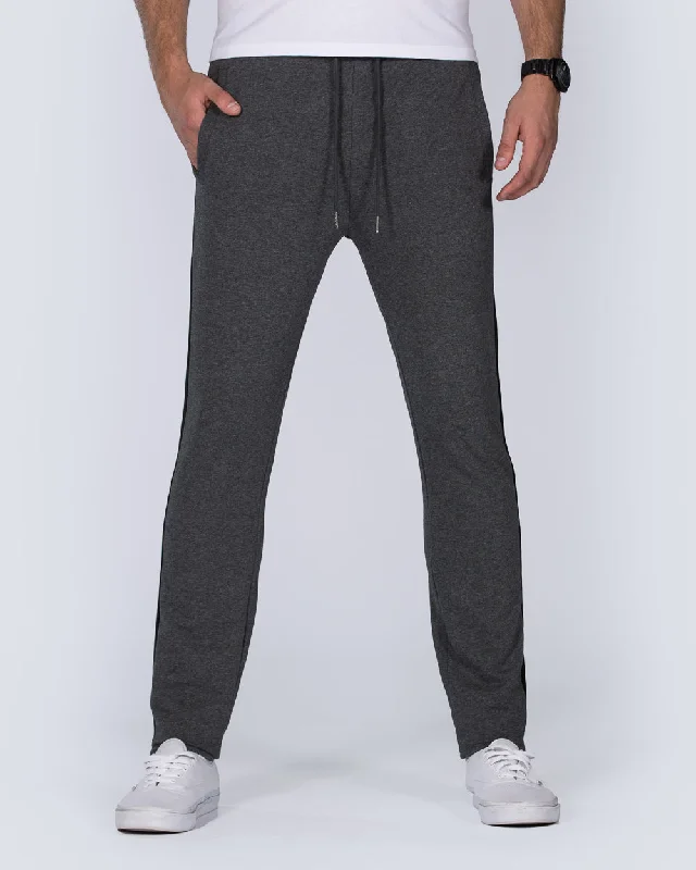 2t Scott Slim Fit Tall Sweat Pants (charcoal stripe)