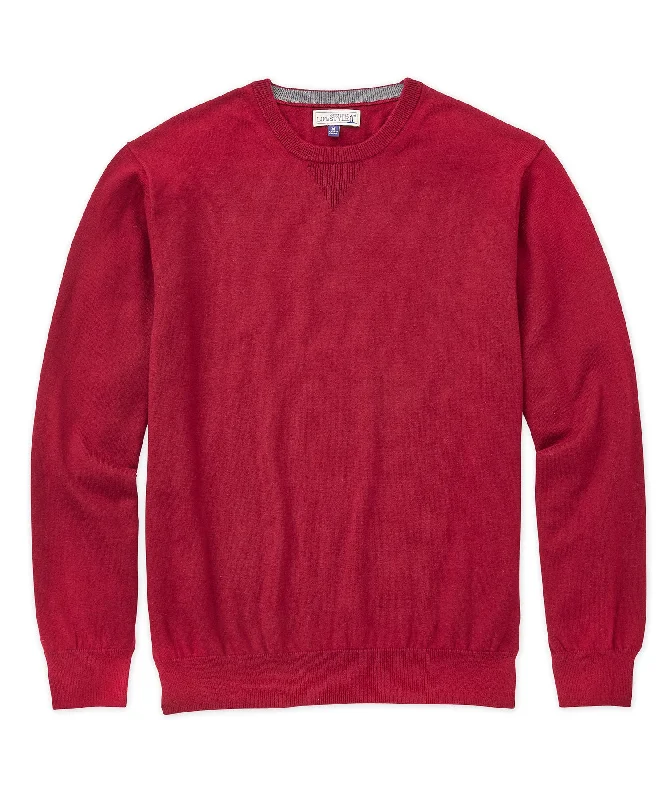 Westport Lifestyle Cotton-Cashmere Crewneck Pullover