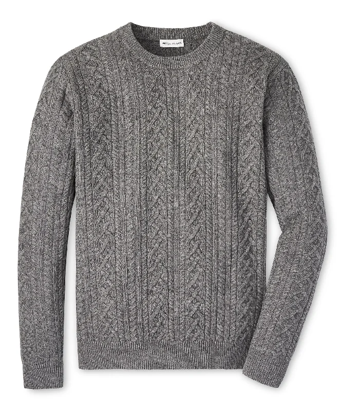 Peter Millar Crescent Ridge Cable Crew Pullover Sweater