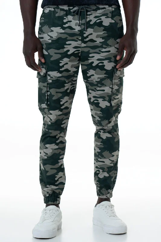 Modern Casual Designer Scarves Cargo Pants _ 153852 _ Fatigue