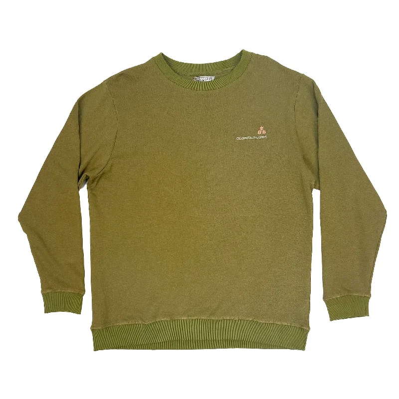 Channel Islands Mid Crew Men's L/S Sweater - Olive