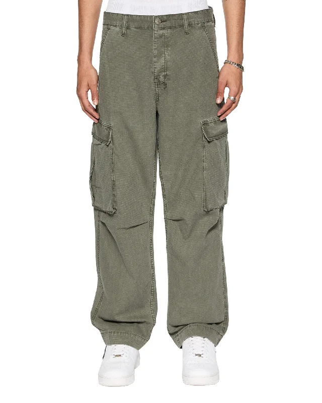 Indie Clothing Slim-fit Trousers FUGITIVE CARGO PANT FOREST