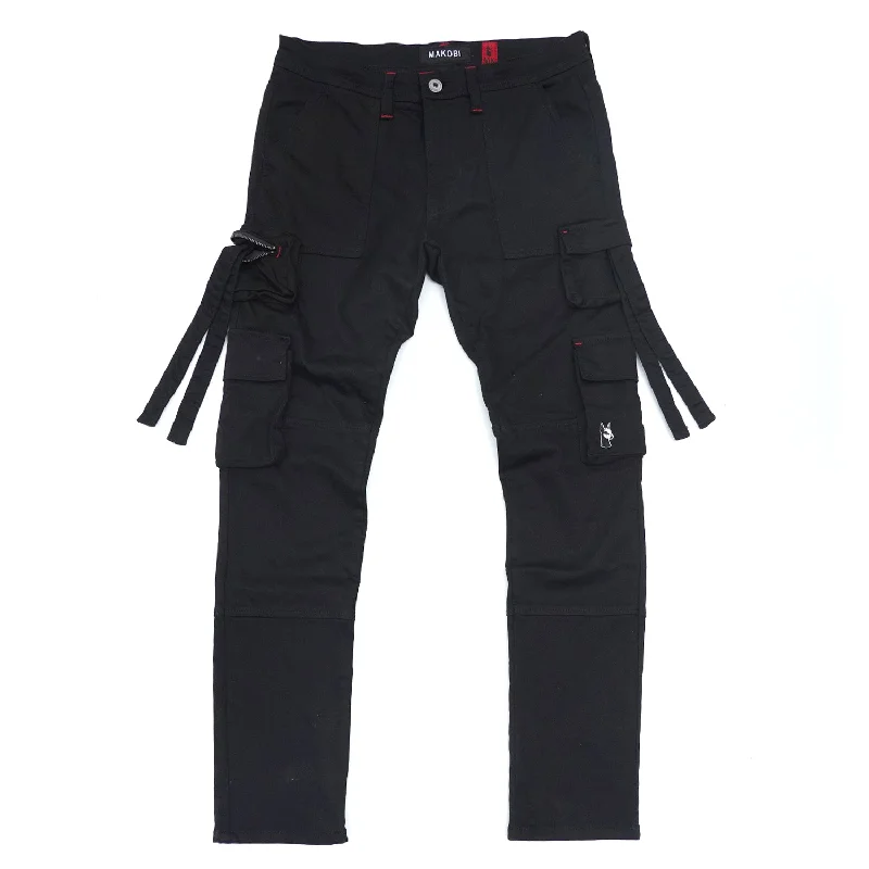 M1930 Aries Cargo Denim Jeans - Black/Black