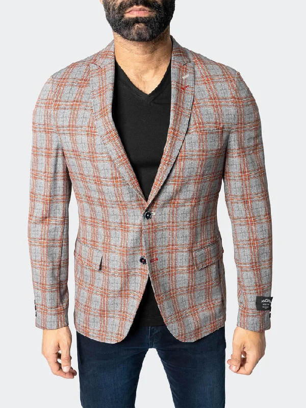 Maceoo Blazer | Blazer Unconstructed Descartes Spanish Orange