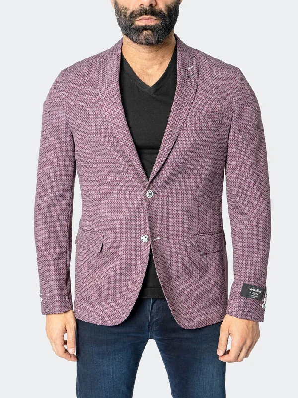 Maceoo Blazer | Blazer Unconstructed FrenchRubies Red