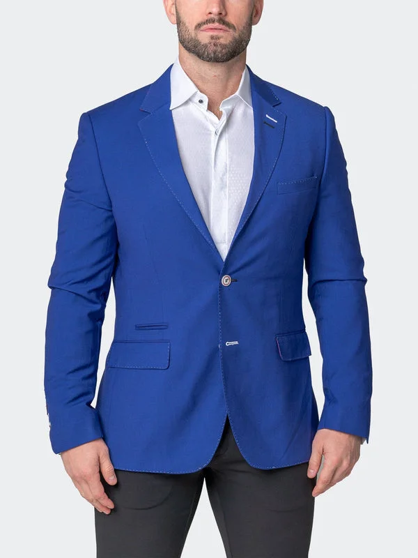 Eccentric Style Techwear Fashion Maceoo Blazers.Maceo | Blazer Socrates Classic Blue