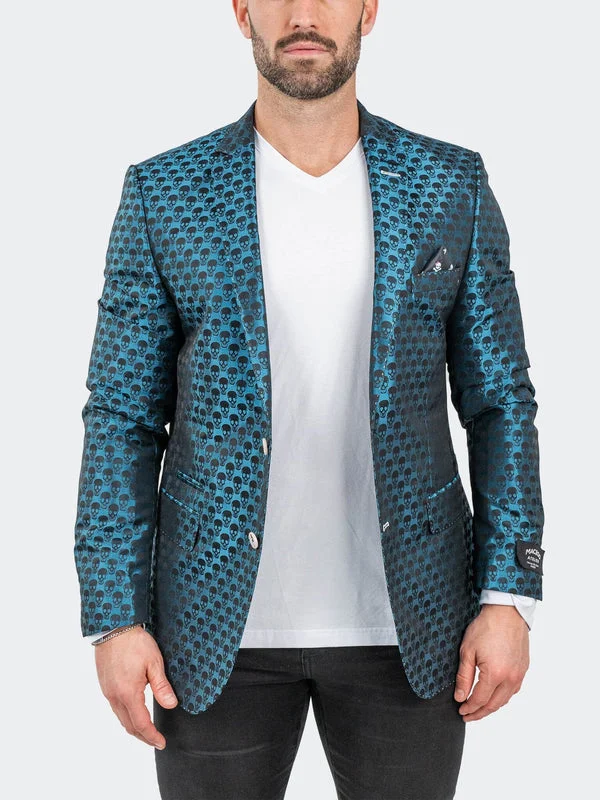 Smart Layers Retro Style Maceoo Blazers.Maceo | Blazer SkullRepeat Blue