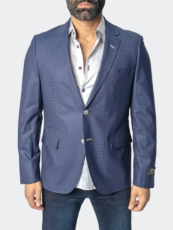 Contemporary Streetwear High-end Jackets Maceoo Blazers.Maceo | Blazer Socrates Cross Blue