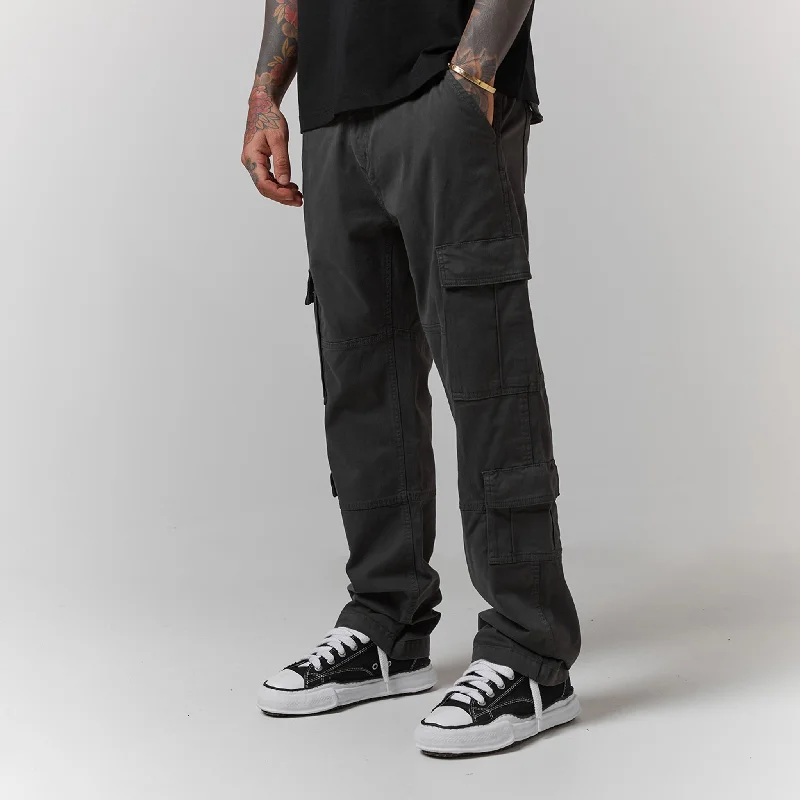 Modern Relaxed Boho Menswear Outback Cargo Pant | Graphite