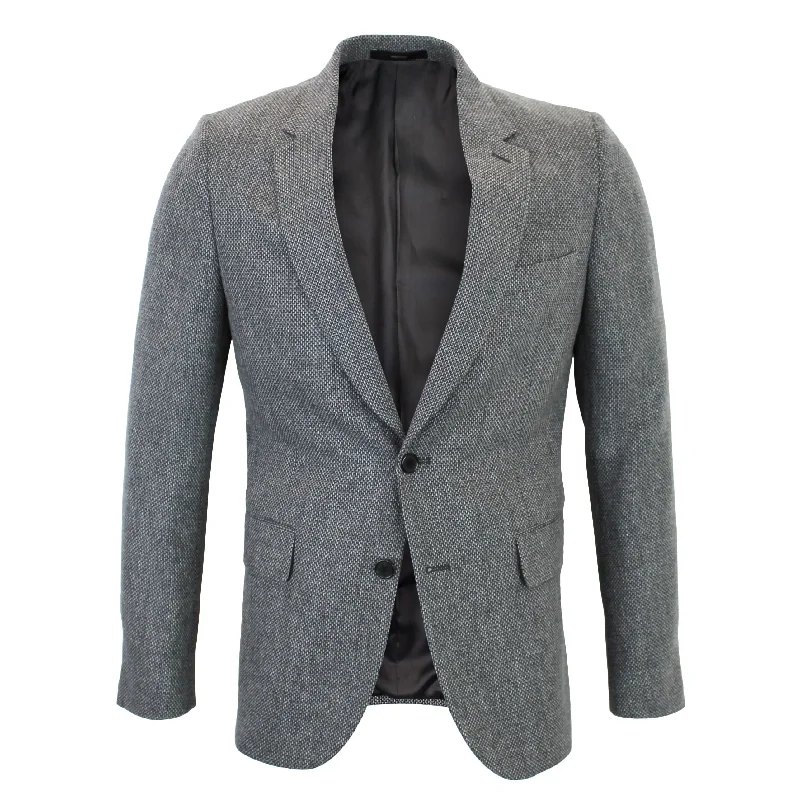 Modern Casual Slim Trousers Paul Smith - Soho Tailored Fit Grey Tweed Blazer