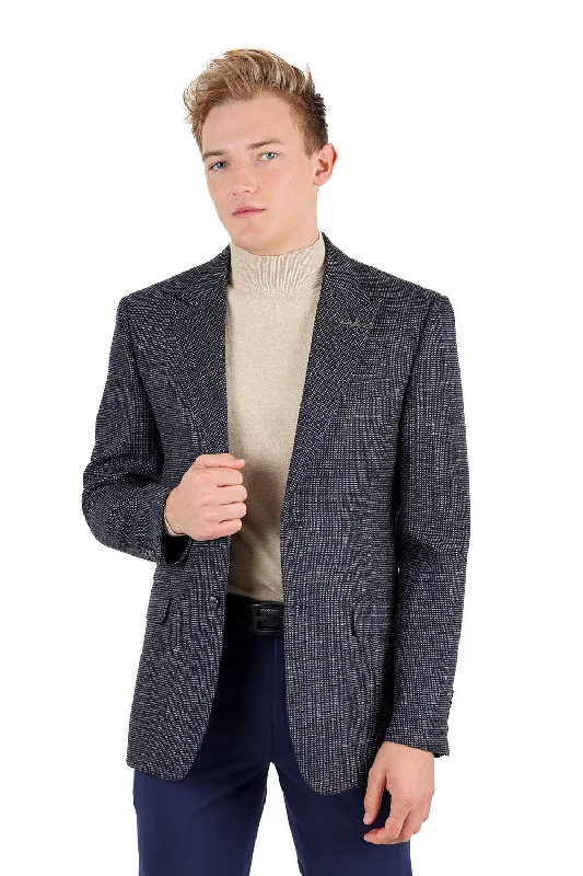 Heritage Style High-neck Sweaters Pelage Trend Blazer