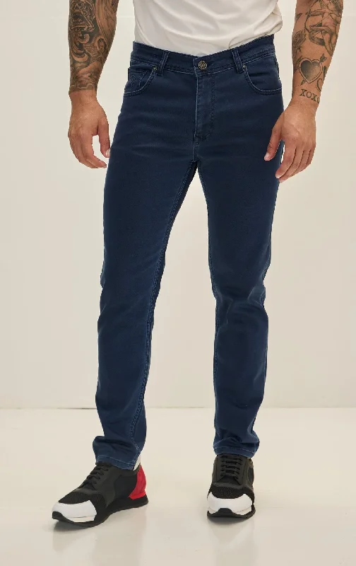 Men's Super Soft 5-pocket Style Pants - Dark Navy