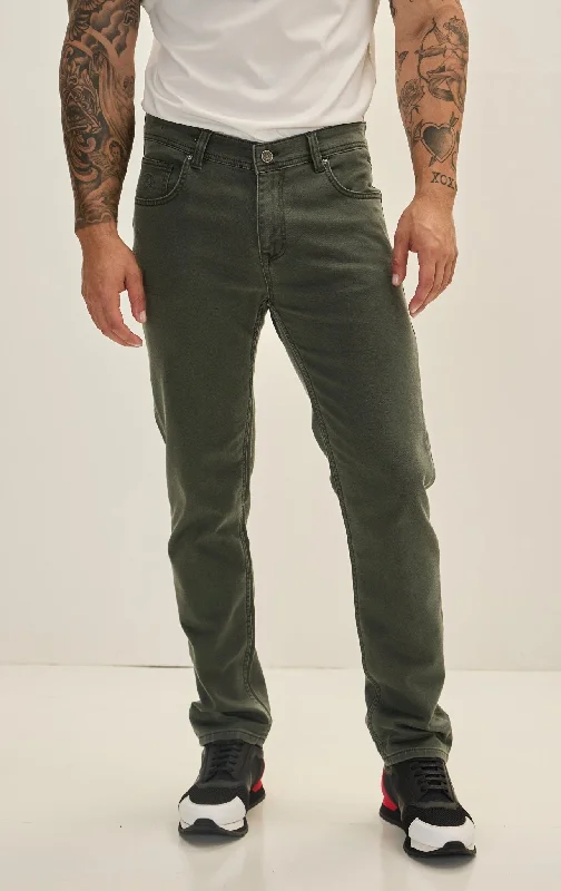 Men's Super Soft 5-pocket Style Pants - Khaki