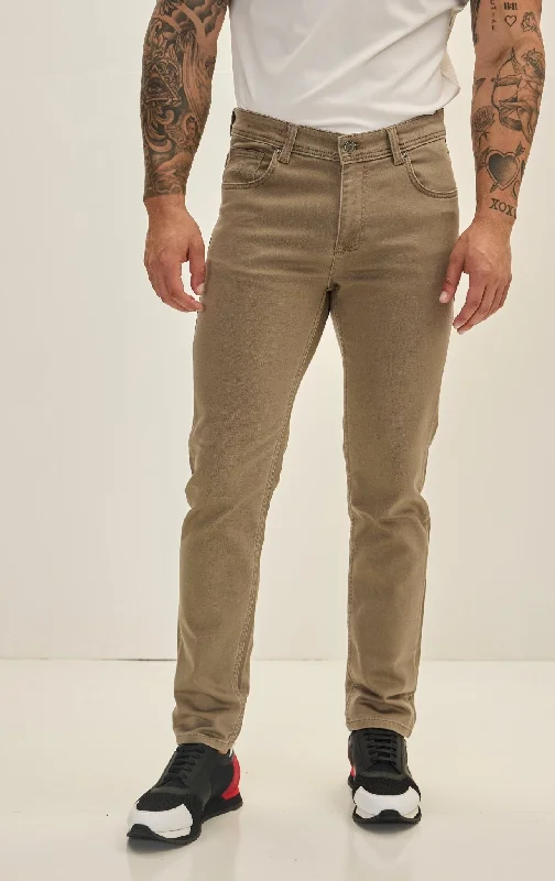 Men's Super Soft 5-pocket Style Pants - Stone