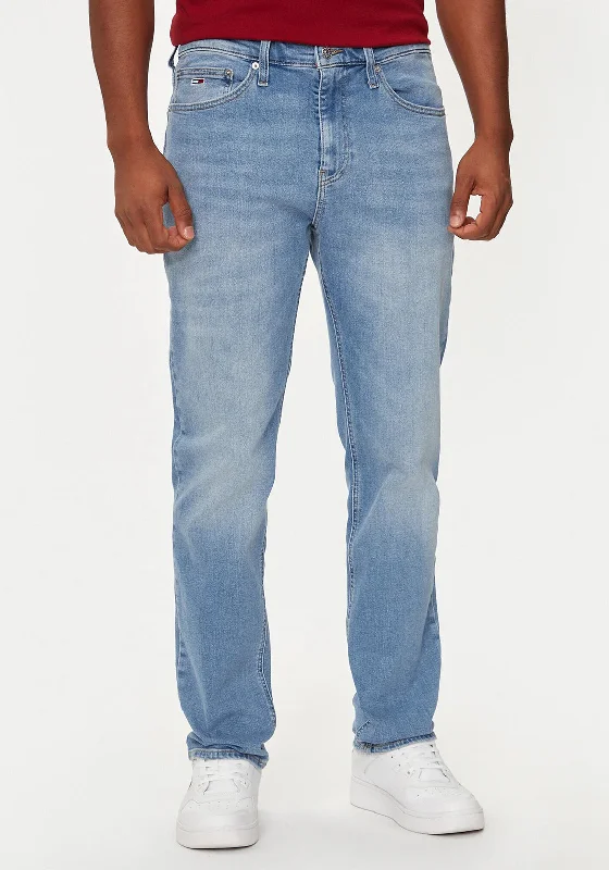 Tommy Jeans Ryan Slim Straight Leg Jeans, Light Wash Blue