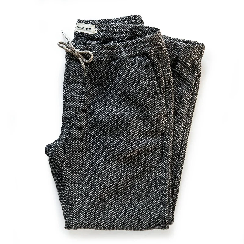 Eccentric Style The Apres Pant in Charcoal Sashiko