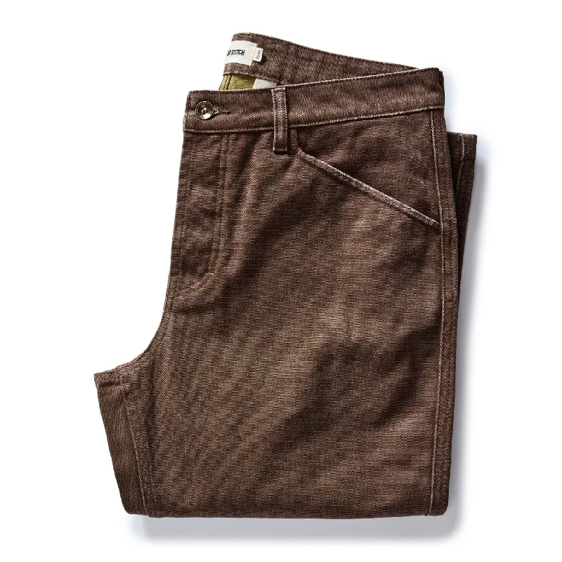 Parisian Style The Camp Pant in Aged Penny Chipped Canvas