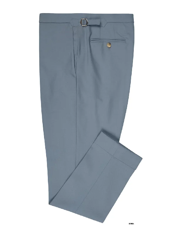 Travel Outfit Dugdale Fine Worsted Pant - Light Blue Plain