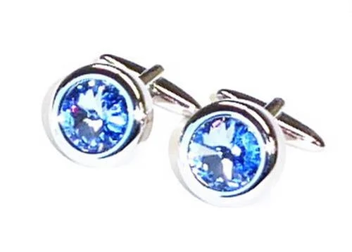 Minimal Chic Faceted Dark Sapphire Cufflinks