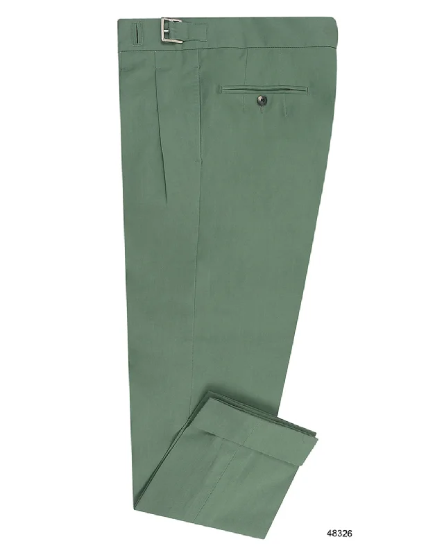 Contemporary Streetwear Fresco Sage Green Plain Pants