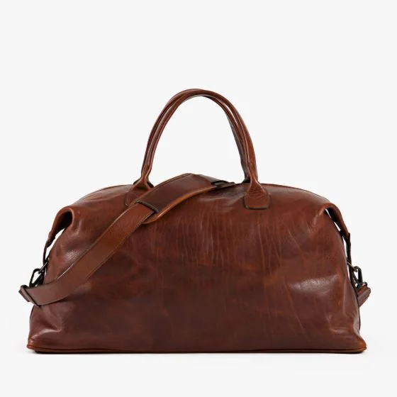 Rugged Style Moore & Giles Benedict Weekend Bag Titan Milled Honey