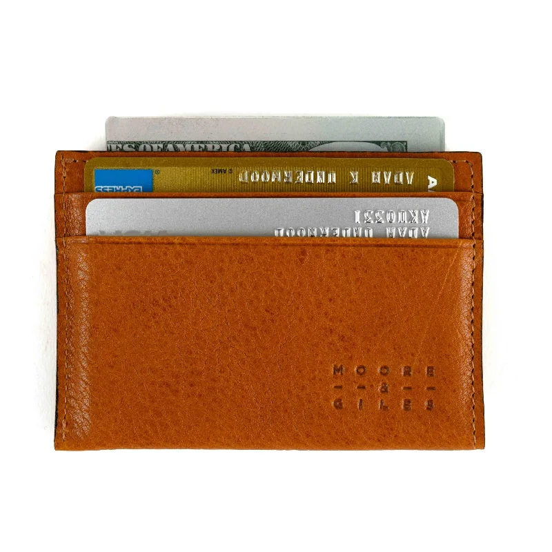 Athleisure Wear Moore & Giles License Wallet in Modern Saddle