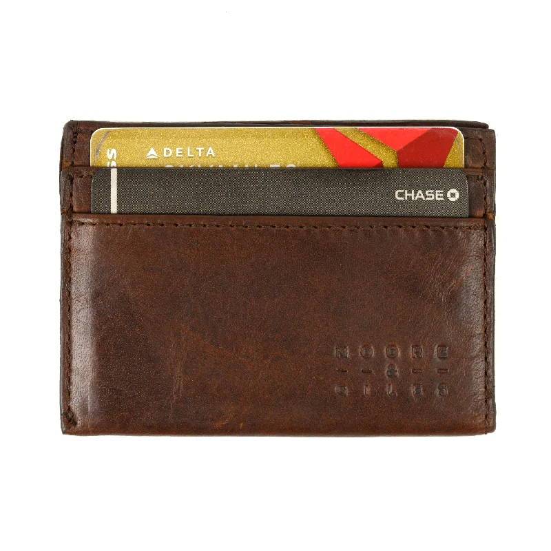 Smart Streetwear Moore & Giles License Wallet in Baldwin Oak