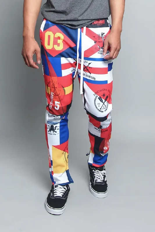 Functional Fashion Sailing Flag Track Pants