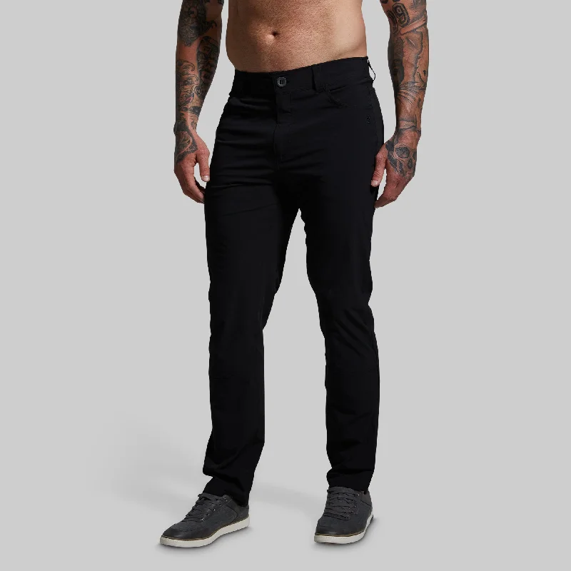 Elevated Casual Traverse Pant (Black)