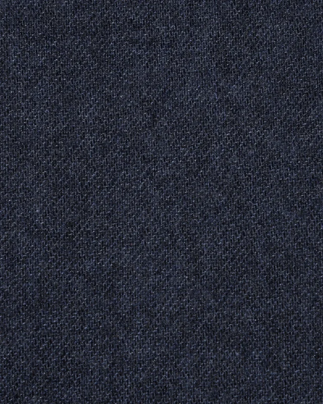 Casual Layers Loro Piana: Dark Blue Twill Flannel