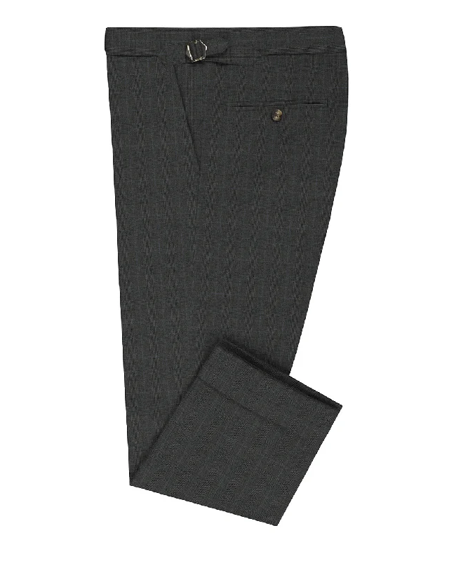 Relaxed Suiting Loro Piana: Dark Grey Glen Checks